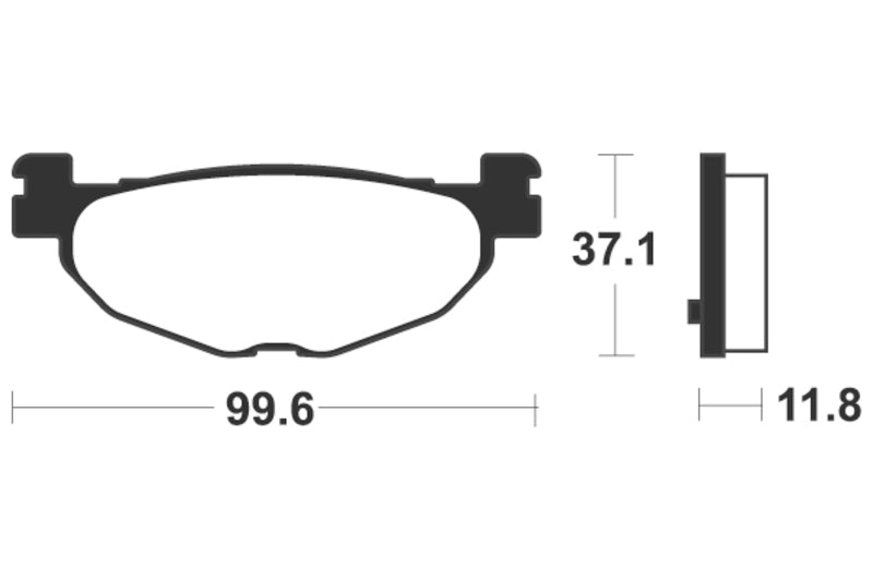 Tecnium Scooter Organic Brake Tates - ME312 1022673