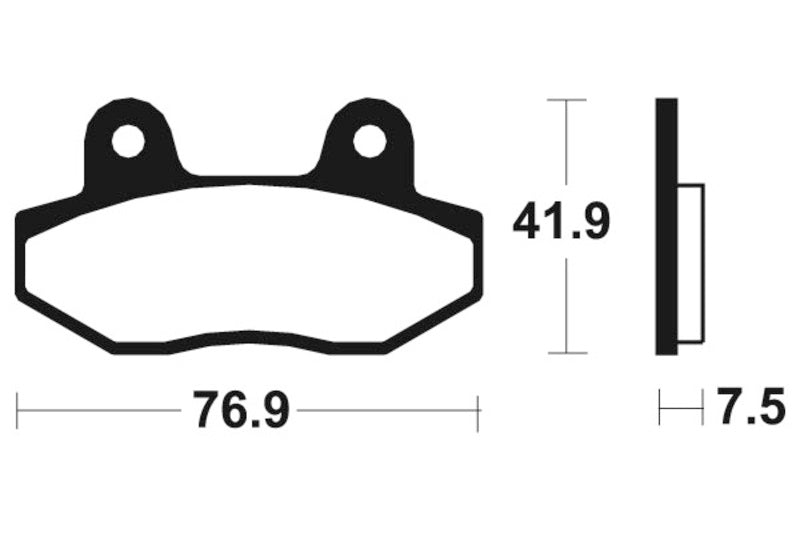 Tecnium Scooter Organic Brake Tads - ME314 1022674