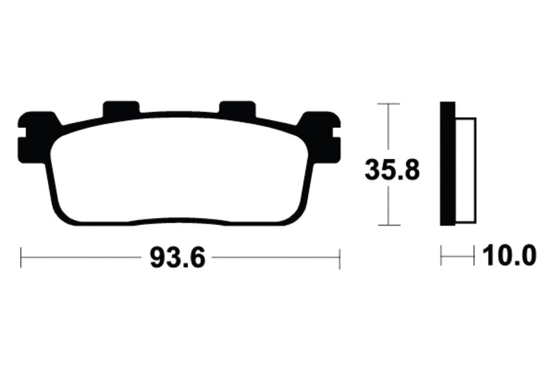 Tecnium Scooter organische Bremsbeläge - ME363 1022688