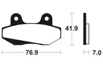 Tecnium Scooter organische Bremsbeläge - ME51 1022708