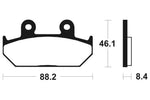 Tecnium Street Performance Sintered Metall Bremsbeläge - MF100 1022715