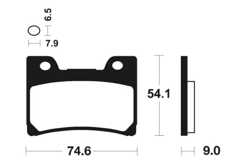 Tecnium Street Performance Sintered Metall Bremsbeläge - MF165 1022735