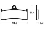 Tecnium Street Performance Sintered Metall Bremsbeläge - MF176 1022739