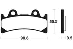 Tecnium Street Performance Sintered Metal Remblokken - MF183 1022741