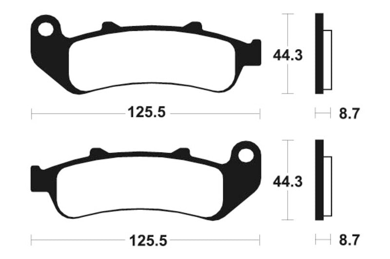 Tecnium Street Performance Sintered Metall Bremsbeläge - MF185 1022742