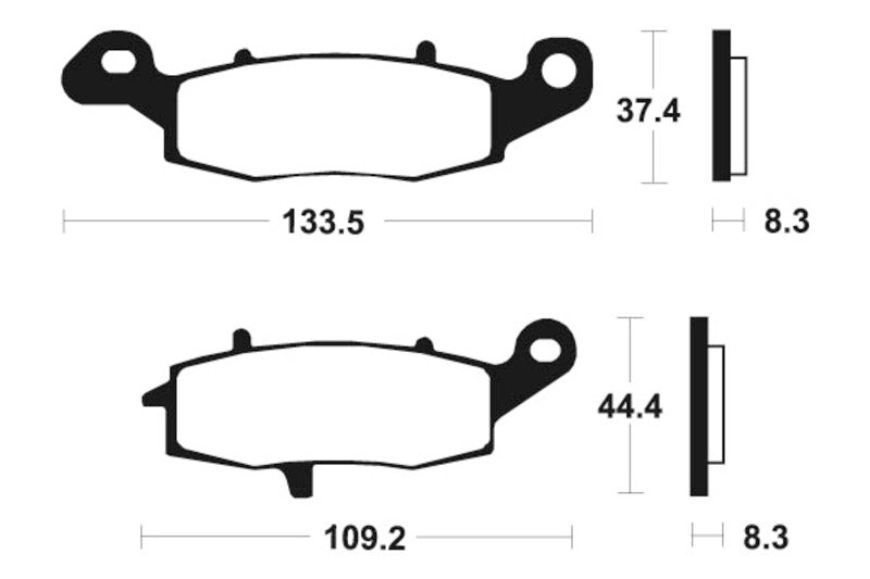 Tecnium Street Performance Sintered Metal Remblokken - MF204 1022748