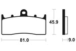 Tecnium Street Performance Sintered Metal Remblokken - MF278 1022762