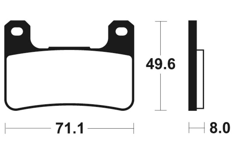 Tecnium Street Performance Sintered Metal Remblokken - MF306 1022767