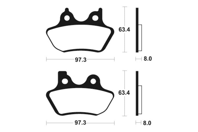 Tecnium Street Performance Sintered Metall Bremsbeläge - MF326 1022772