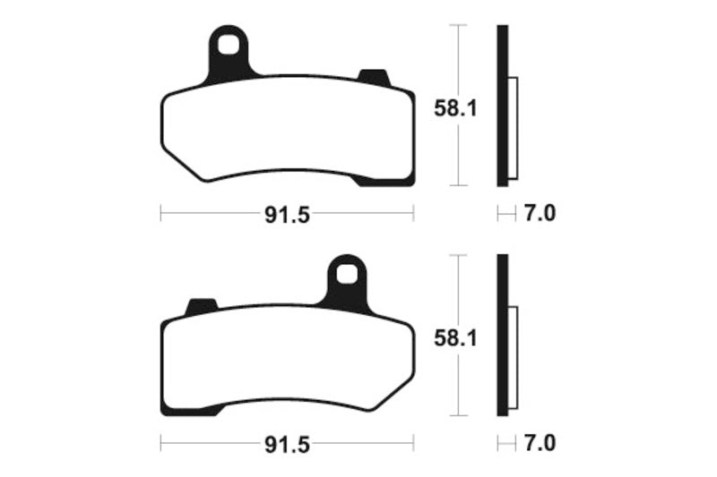 Tecnium Street Performance Sintered Metal Remblokken - MF330 1022774