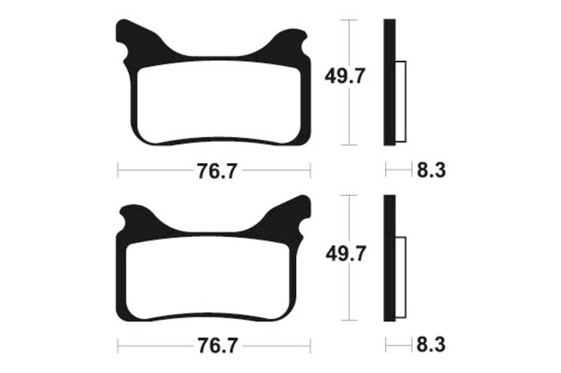 Tecnium Street Performance Sintered Metall Bremsbeläge - MF342 1022778