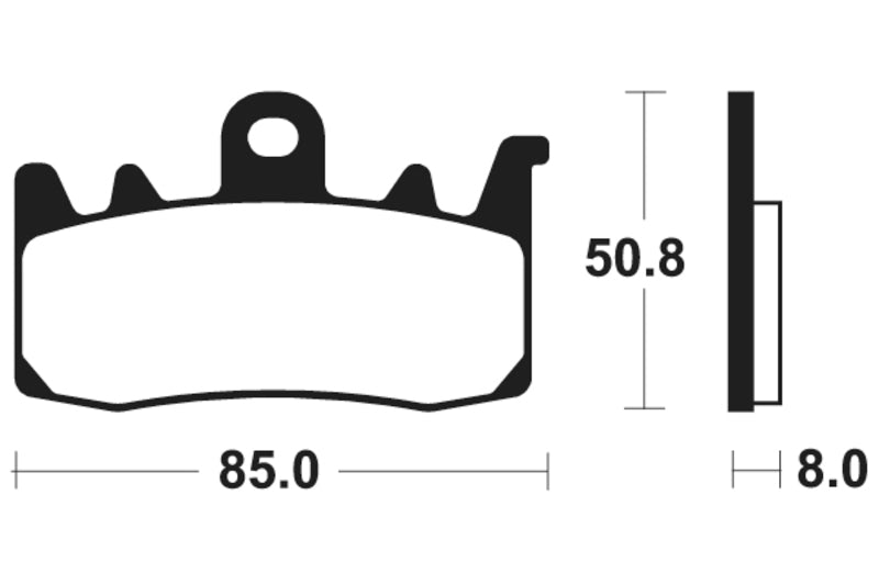 Tecnium Street Performance Sintered Metall Bremsbeläge - MF400 1022789