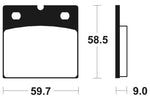 Tecnium Street Performance Sintered Metal Remblokken - MF54 1022798