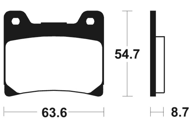 Tecnium Street Performance Sintered Metal Remblokken - MF55 1022799