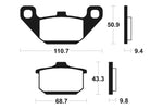 Tecnium Street Performance Sintered Metall Bremsbeläge - MF57 1022800