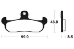 Tecnium MX / ATV Poussinets de frein en métal fritté - MO108 1022839