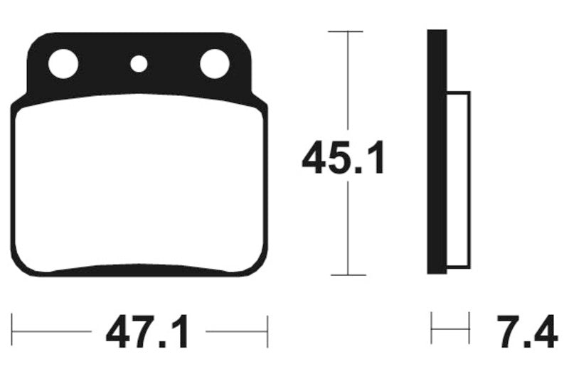 Tecnium MX/ATV gesinterde metalen remblokken - MO149 1022848