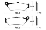 Tecnium MX / ATV Poussinets de frein en métal fritté - MO174 1022850