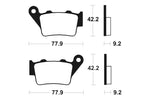 Tecnium MX / ATV Poussinets de frein en métal fritté - MO175 1022851