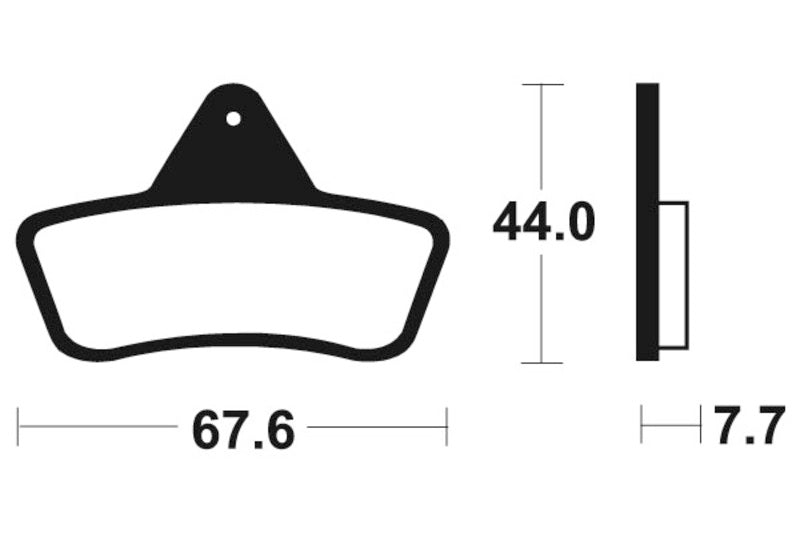 Tecnium MX/ATV Sintered Metal Brake Pads - MO258 1022867