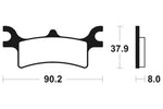 Tecnium MX / ATV Poussinets de frein en métal fritté - MO287 1022872