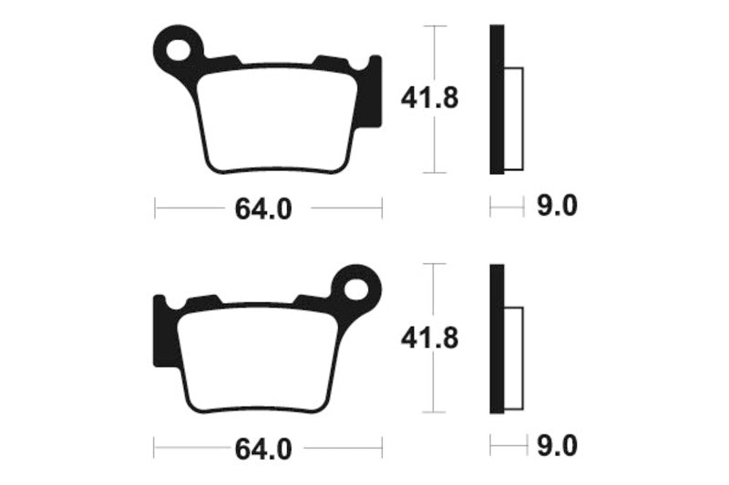 Tecnium MX / ATV Poussinets de frein en métal fritté - MO291 1022874