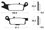 TECNIUM MX/ATV Sinterd Metallbremsbeläge - MO351 1022892