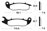 Tecnium MX/ATV gesinterde metalen remblokken - MO359 1022894