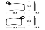 Tecnium MX / ATV Poussinets de frein en métal fritté - MO366 1022896