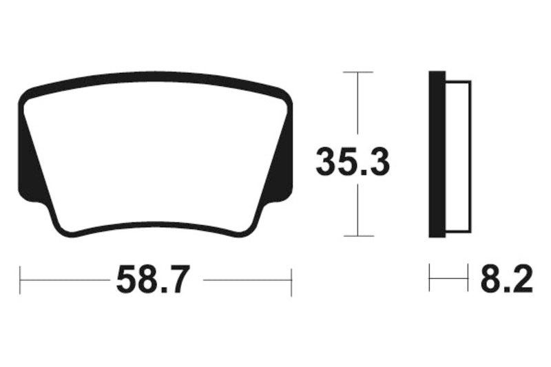 TECNIUM MX/ATV Sintered Metall Bremsbeläge - MO367 1022897