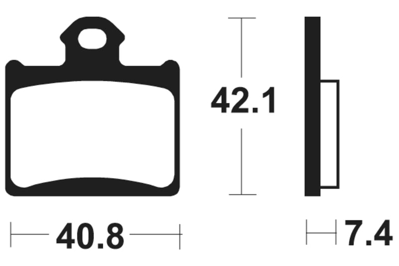 Tecnium MX / ATV Poussinets de frein en métal fritté - MO372 1022898