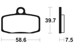 TECNIUM MX/ATV Sintered Metall Bremsbeläge - MO385 1022900