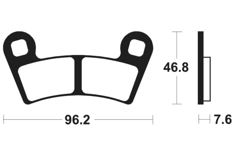 TECNIUM MX/ATV Sintered Metall Bremsbeläge - MO398 1022902