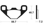 Tecnium MX/ATV gesinterde metalen remblokken - MO406 1022905