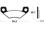 TECNIUM MX/ATV Sintered Metall Bremsbeläge - MO408 1022907