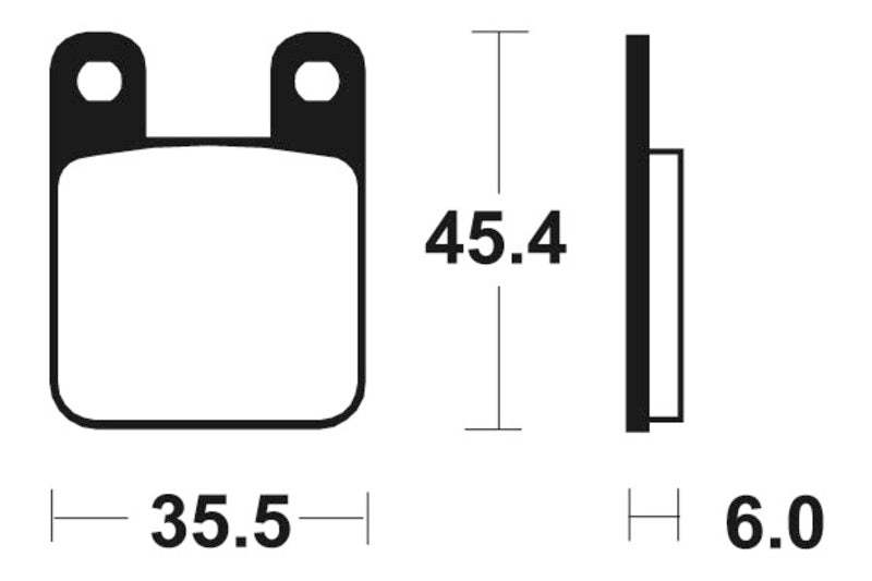 Tecnium MX / ATV Poussinets de frein en métal fritté - MO59 1022915