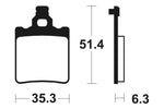 Tecnium MX / ATV Poussinets de frein en métal fritté - MO74 1022917