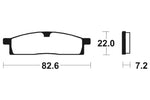 Tecnium MX / ATV Poussinets de frein en métal fritté - MO89 1022923