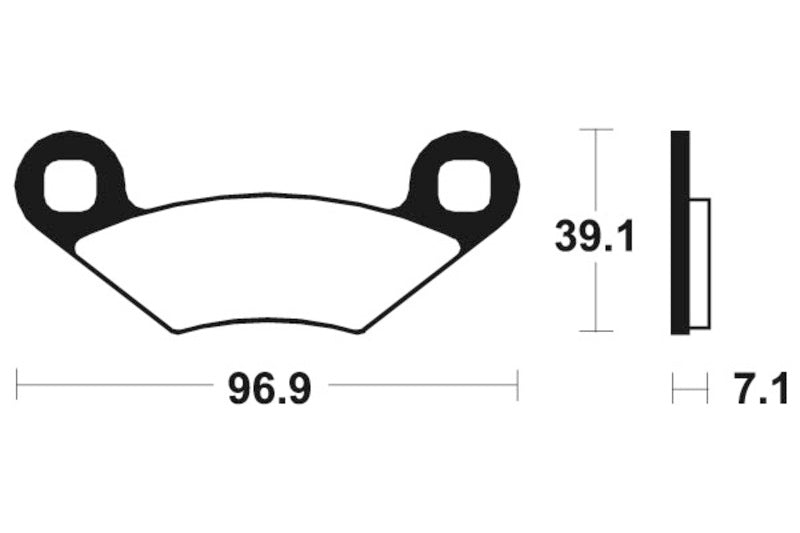 TECNIUM MX/ATV Sintered Metall Bremsbeläge - MOA142 1022927