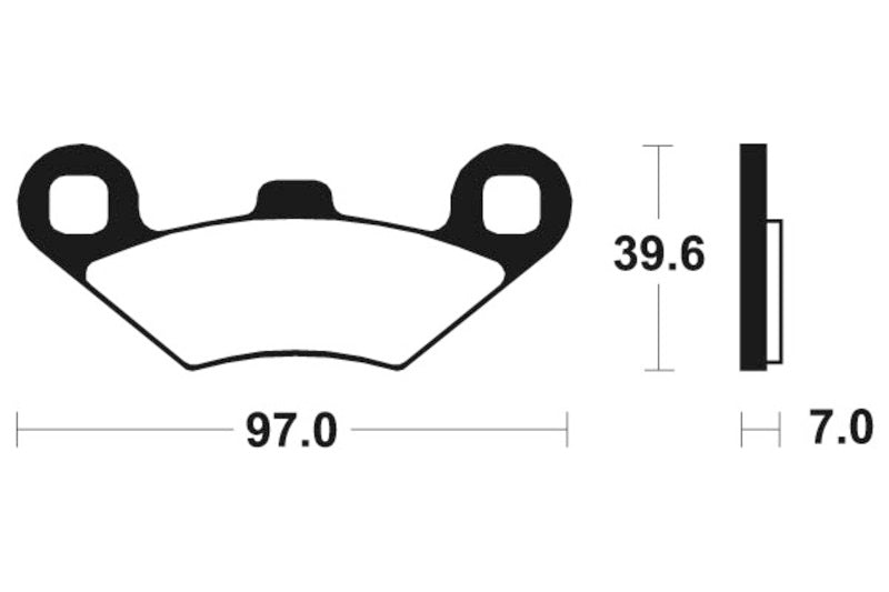 Tecnium MX / ATV Poussinets de frein en métal fritté - MOA216 1022928