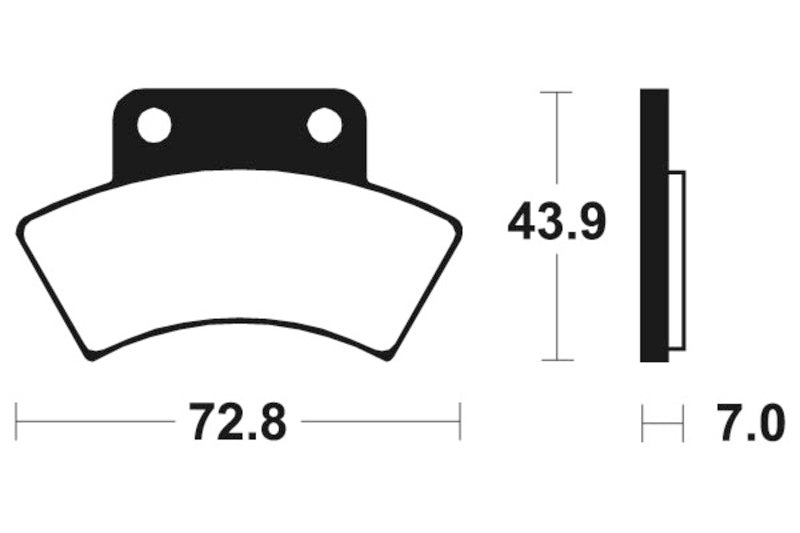 TECNIUM MX/ATV Sintered Metall Bremsbeläge - MOA217 1022929