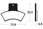 Tecnium MX/ATV gesinterde metalen remblokken - MOA255 1022930