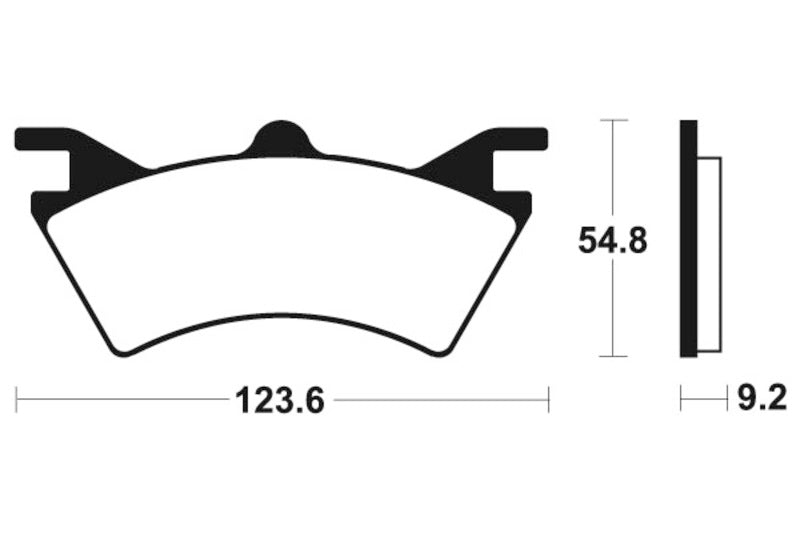 Tecnium MX / ATV Poussinets de frein en métal fritté - MOA257 1022932