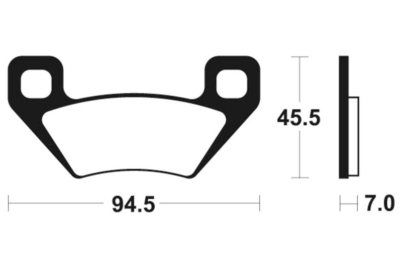 Tecnium MX/ATV gesinterde metalen remblokken - MOA322 1022936