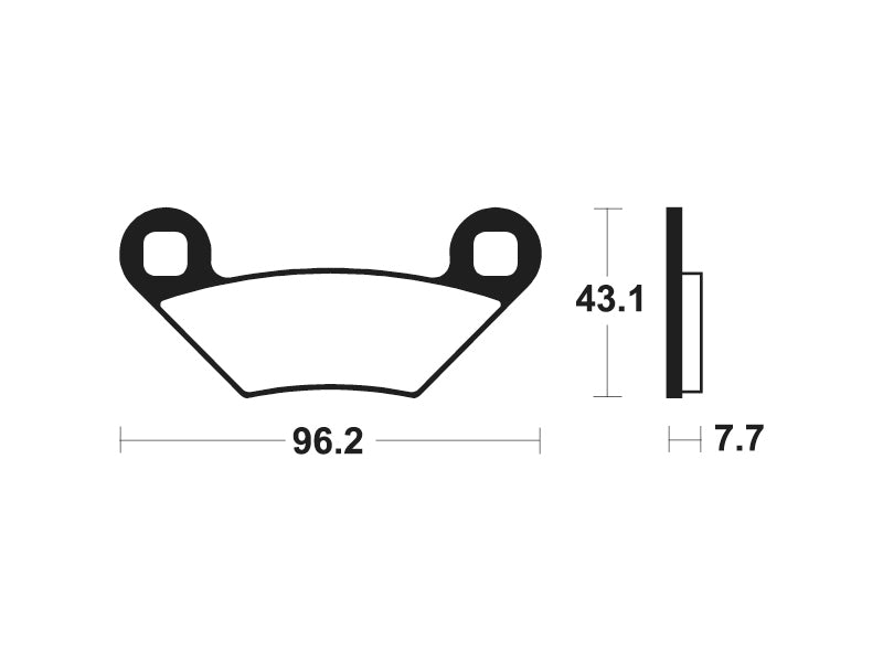 Tecnium MX / ATV Poussinets de frein en métal fritté - MOA399 1022940