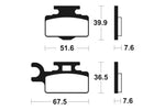 Tecnium Racing MX/ATV gesinterde metalen remblokken - Mor252 1022963