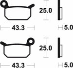 TECNIUM RACING MX/ATV Sintered Metall Bremsbeläge - MOR294 1022977