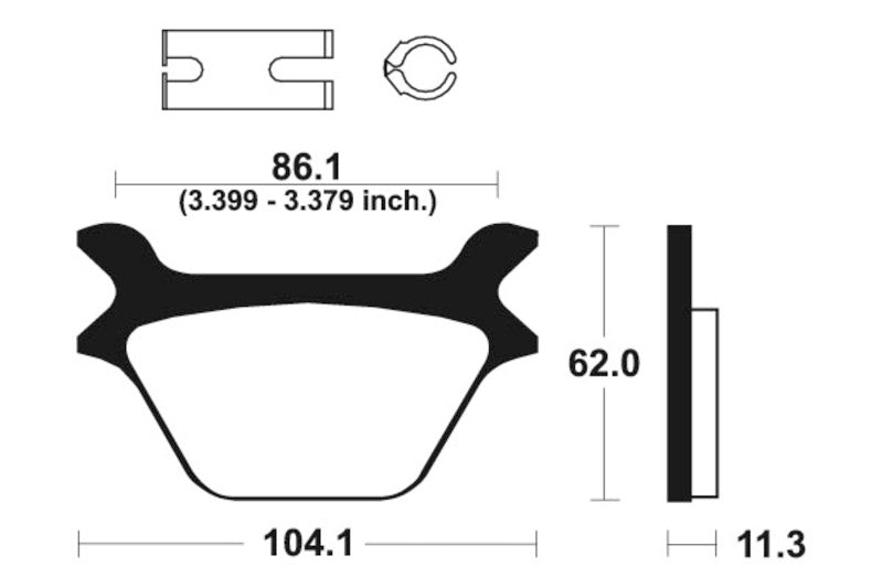 Tecnium Street Performance Sintered Metall Bremsbeläge - MR169 1023046