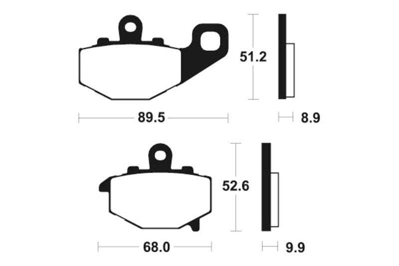 Tecnium Street Performance Sintered Metall Bremsbeläge - MR187 1023052