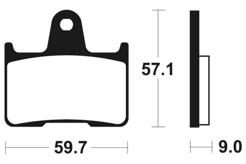 Tecnium Street Performance Sintered Metal Brake Pads - MR265 1023066